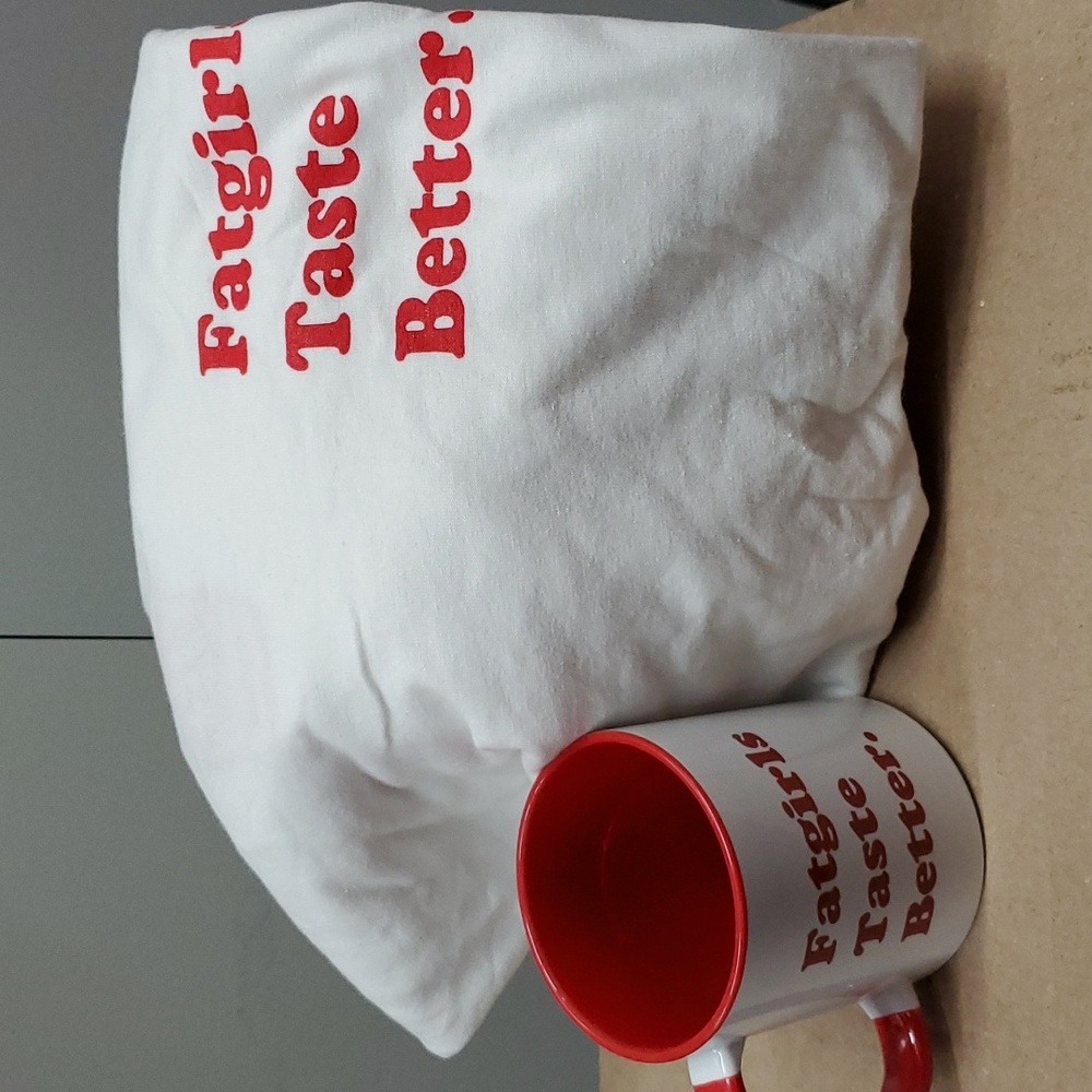 Shirt and mug bundle YIFG “Fat girls taste better “